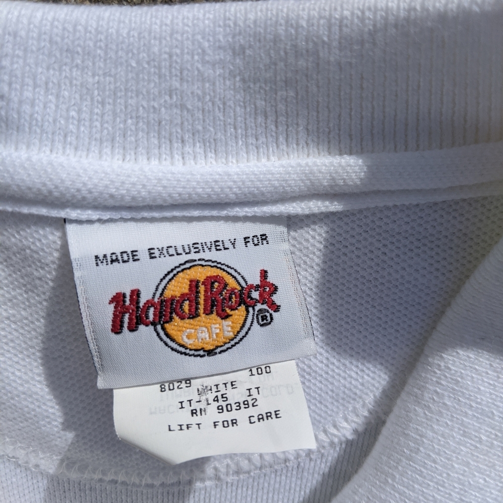 Hard Rock Cafe Las Vegas Mens Polo Shirt White - Picture 5 of 5